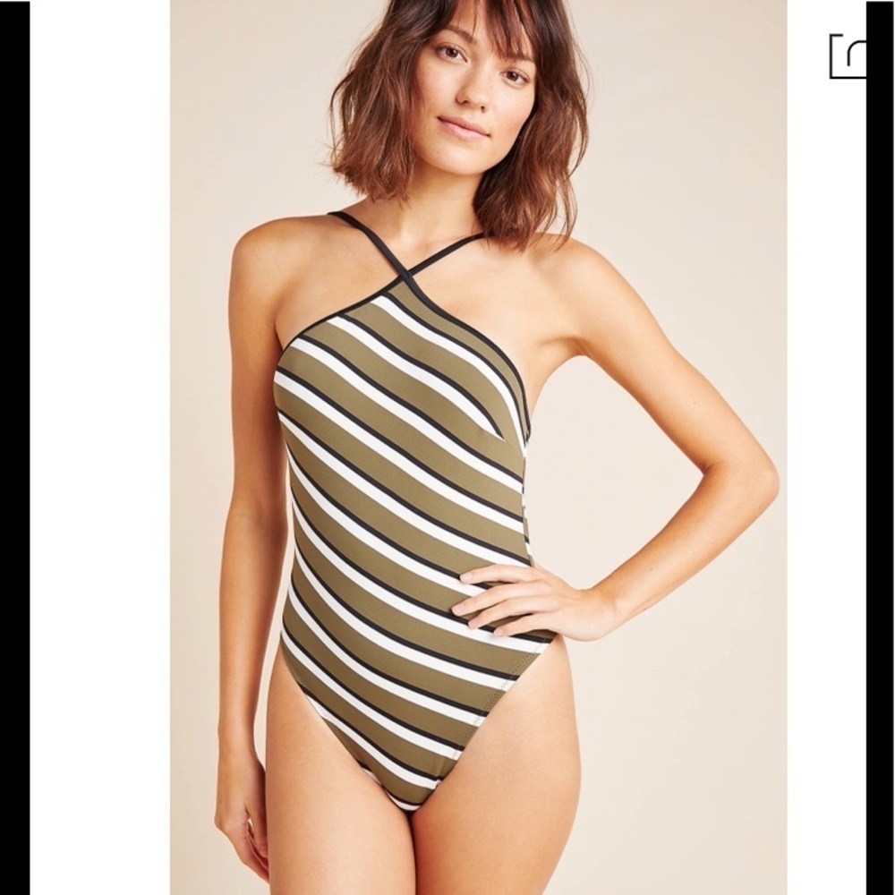 NWT Anthropologie Solid & Stripe Sandra One piece